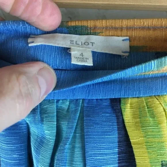 Madewell Eliot Silk Blend Watercolor Mini Skirt - Picture 4 of 6